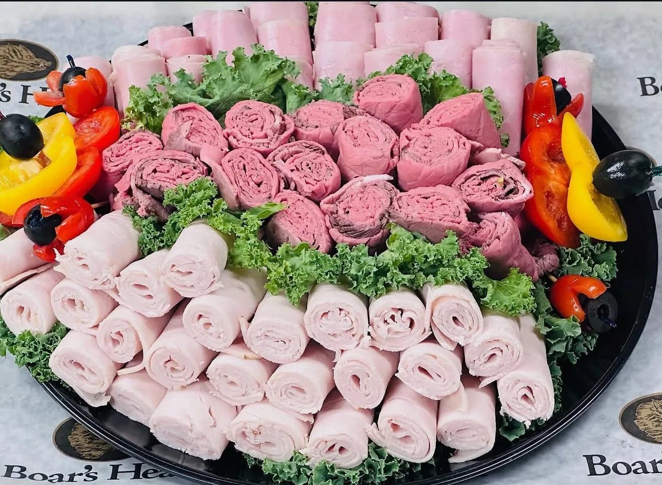 Boar's Head cold cut catering platter from Howard Beach Bagel Cafe
