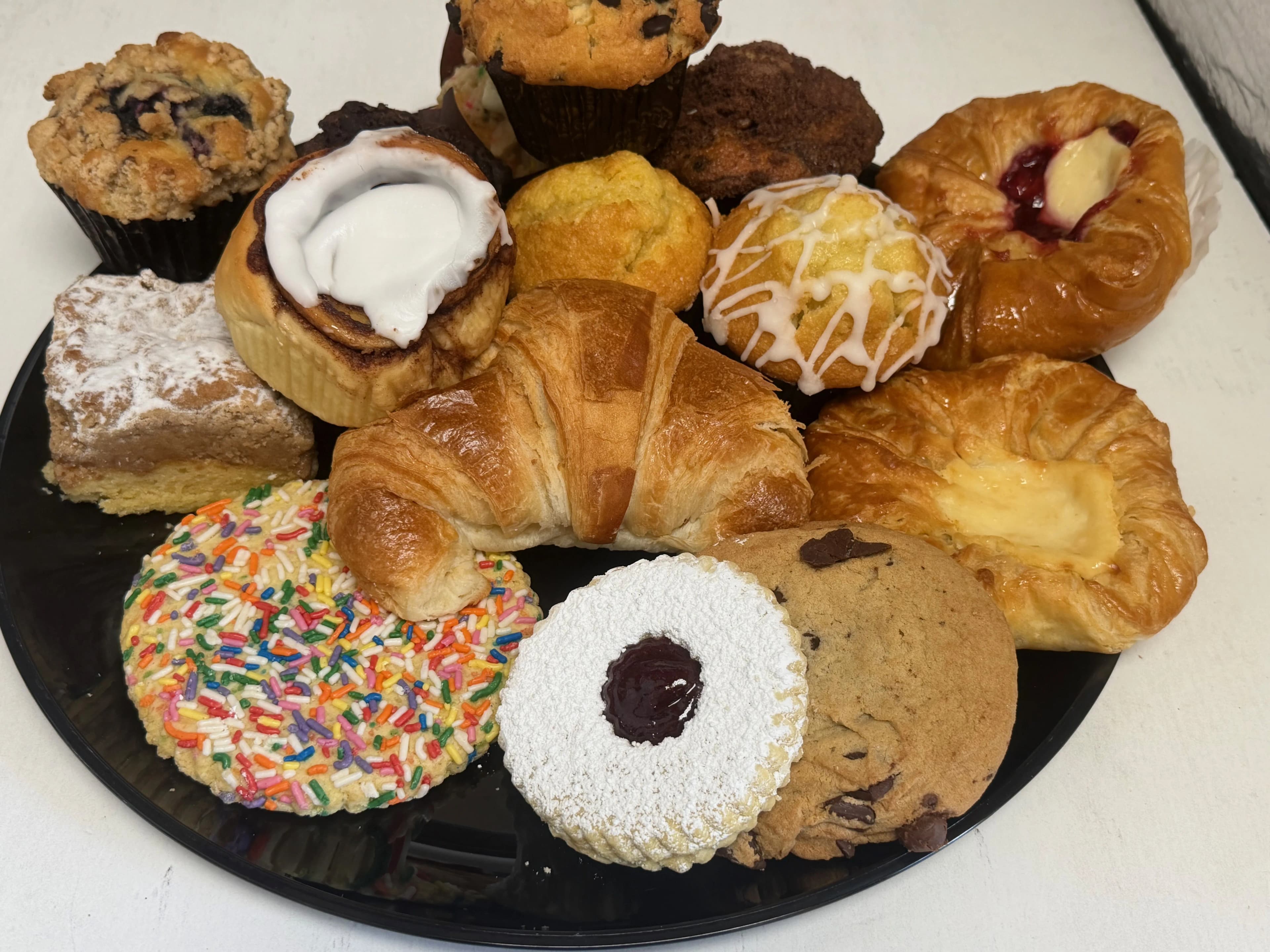 Fresh pastries and danishes